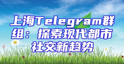 上海Telegram群组：探索现代都市社交新趋势