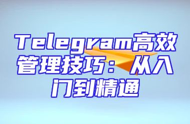 Telegram高效管理技巧：从入门到精通