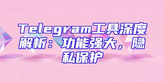 Telegram工具深度解析：功能强大，隐私保护