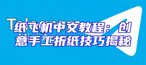 纸飞机中文教程：创意手工折纸技巧揭秘