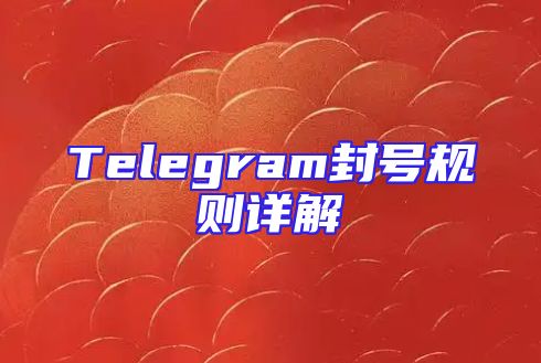 Telegram封号规则详解