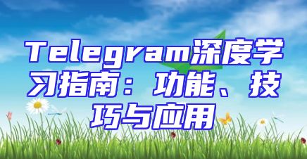 Telegram深度学习指南：功能、技巧与应用