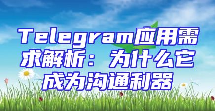 Telegram应用需求解析：为什么它成为沟通利器
