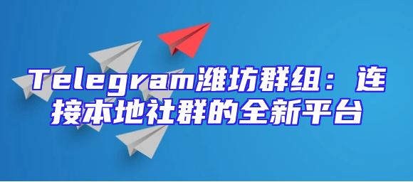 Telegram潍坊群组：连接本地社群的全新平台