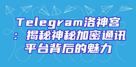 Telegram洛神宫：揭秘神秘加密通讯平台背后的魅力