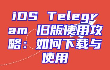 iOS Telegram 旧版使用攻略：如何下载与使用
