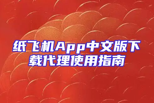 纸飞机App中文版下载代理使用指南