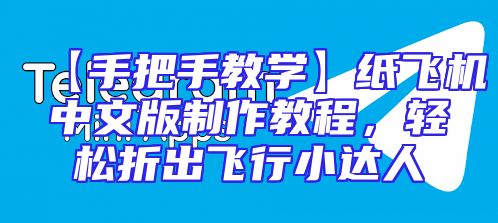 【手把手教学】纸飞机中文版制作教程，轻松折出飞行小达人