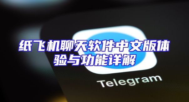 纸飞机聊天软件中文版体验与功能详解