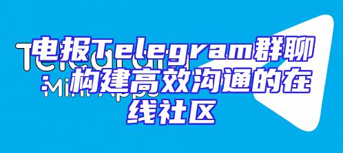 电报Telegram群聊：构建高效沟通的在线社区