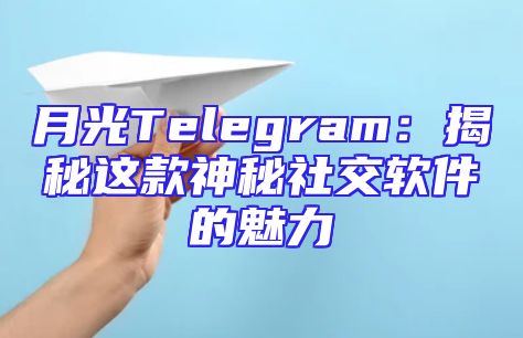 月光Telegram：揭秘这款神秘社交软件的魅力