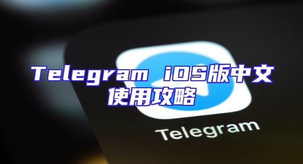 Telegram iOS版中文使用攻略