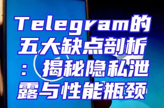 Telegram的五大缺点剖析：揭秘隐私泄露与性能瓶颈
