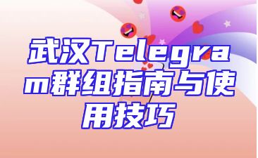 武汉Telegram群组指南与使用技巧