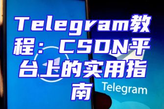 Telegram教程：CSDN平台上的实用指南