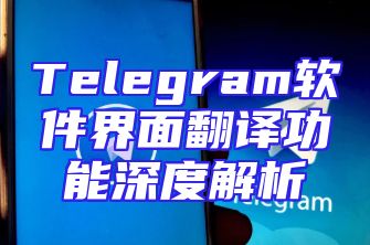 Telegram软件界面翻译功能深度解析