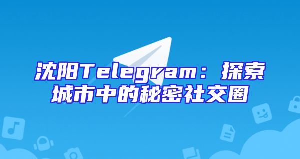 沈阳Telegram：探索城市中的秘密社交圈