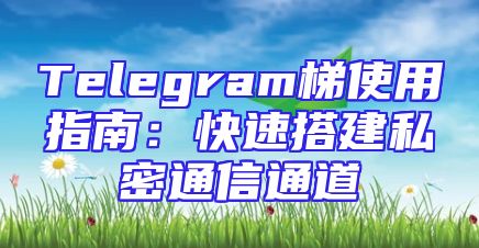Telegram梯使用指南：快速搭建私密通信通道