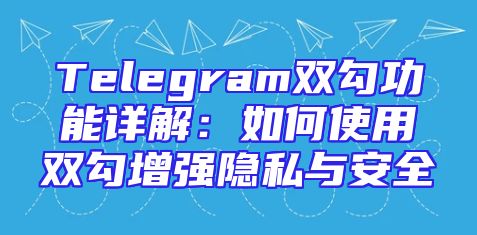 Telegram双勾功能详解：如何使用双勾增强隐私与安全