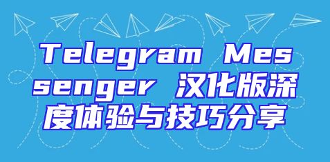 Telegram Messenger 汉化版深度体验与技巧分享