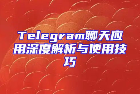 Telegram聊天应用深度解析与使用技巧