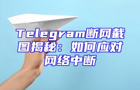 Telegram断网截图揭秘：如何应对网络中断