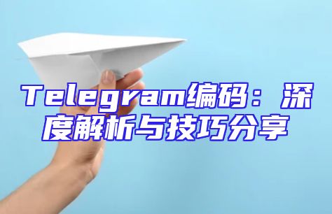 Telegram编码：深度解析与技巧分享