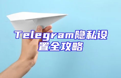 Telegram隐私设置全攻略