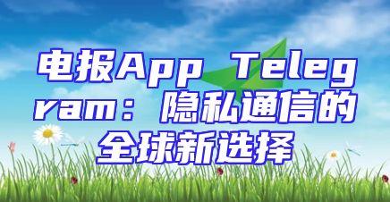 电报App Telegram：隐私通信的全球新选择