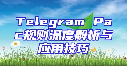 Telegram Pac规则深度解析与应用技巧