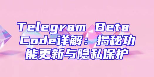 Telegram Beta Code详解：揭秘功能更新与隐私保护