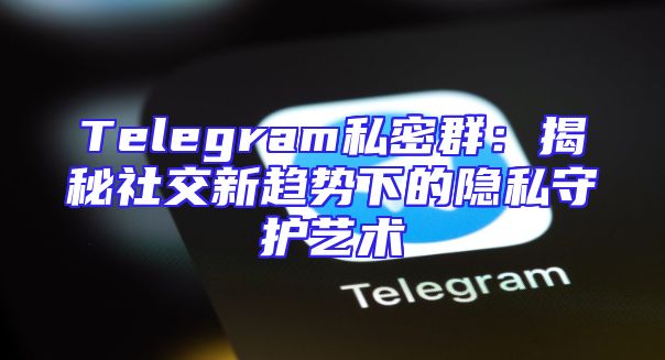 Telegram私密群：揭秘社交新趋势下的隐私守护艺术