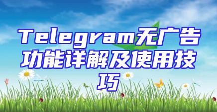 Telegram无广告功能详解及使用技巧
