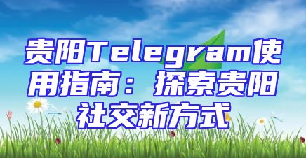 贵阳Telegram使用指南：探索贵阳社交新方式