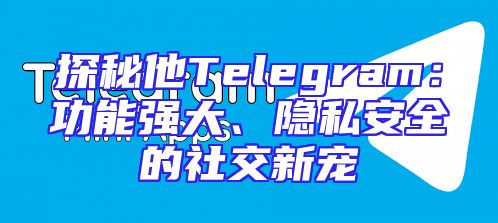 探秘他Telegram：功能强大、隐私安全的社交新宠