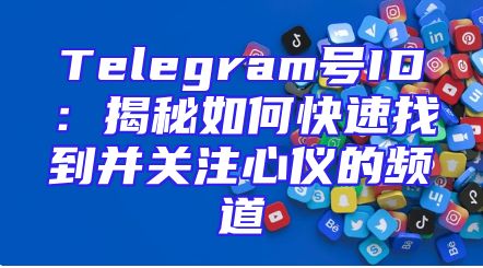 Telegram号ID：揭秘如何快速找到并关注心仪的频道