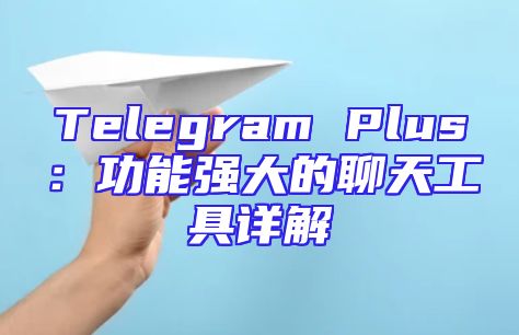 Telegram Plus：功能强大的聊天工具详解