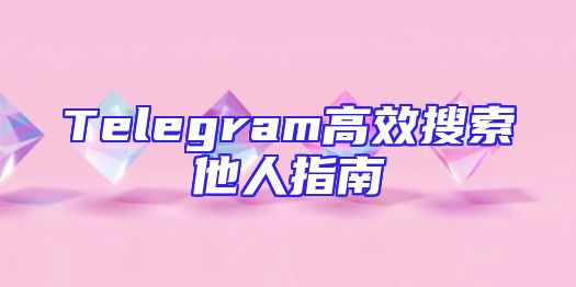 Telegram高效搜索他人指南