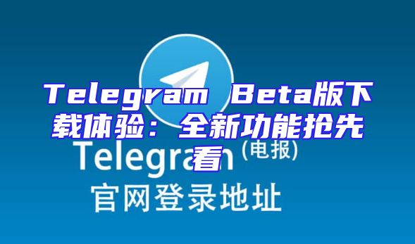 Telegram Beta版下载体验：全新功能抢先看