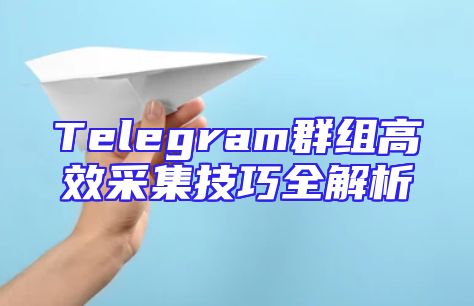 Telegram群组高效采集技巧全解析