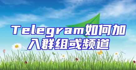 Telegram如何加入群组或频道