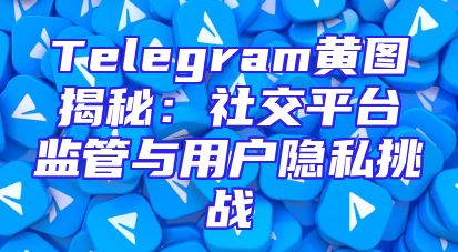 Telegram黄图揭秘：社交平台监管与用户隐私挑战