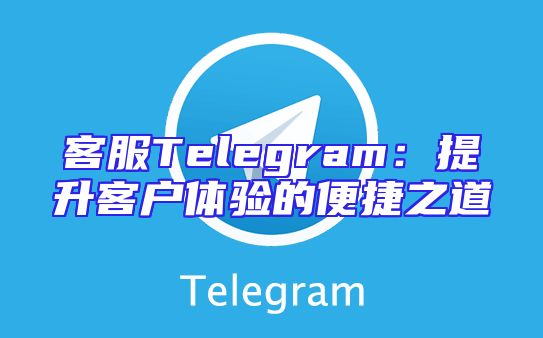 客服Telegram：提升客户体验的便捷之道