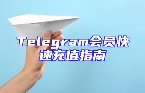 Telegram会员快速充值指南