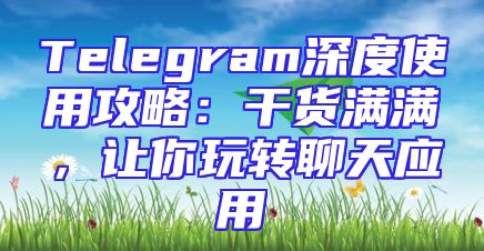 Telegram深度使用攻略：干货满满，让你玩转聊天应用
